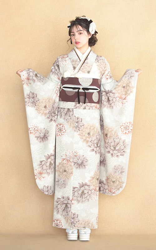 F2720 菊 ベージュ