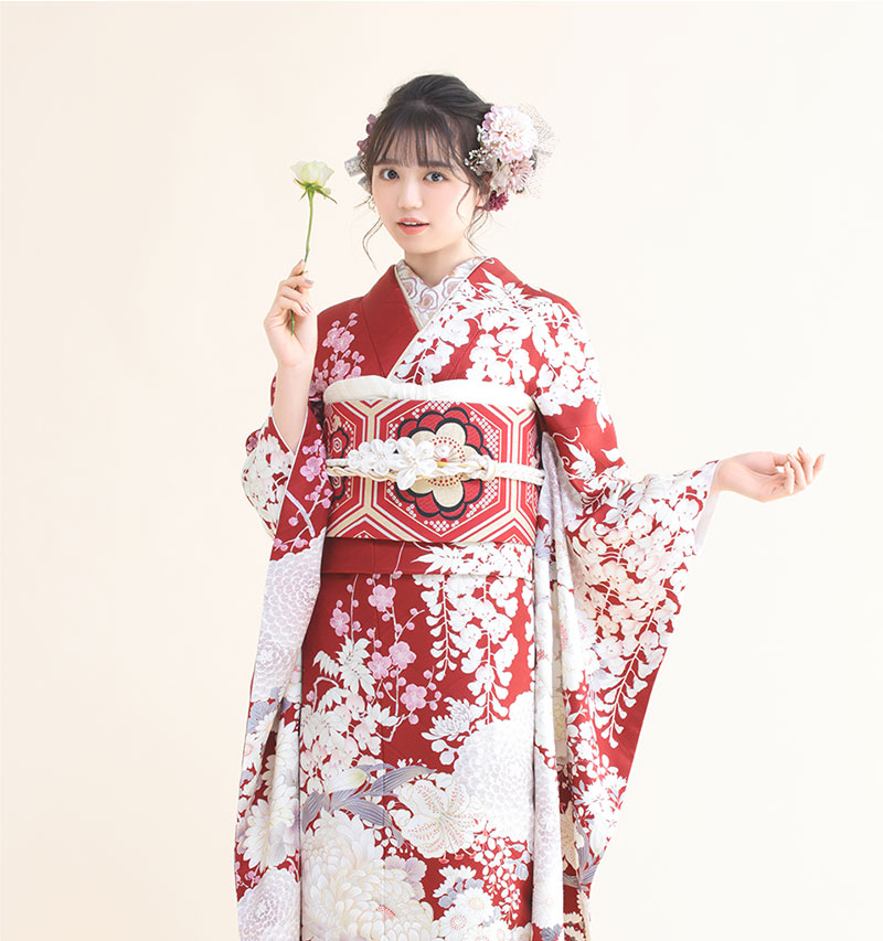 振袖 緋色の祝い(赤)