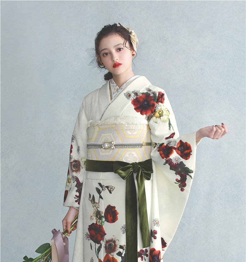 振袖 アネモネブーケ(オフ)