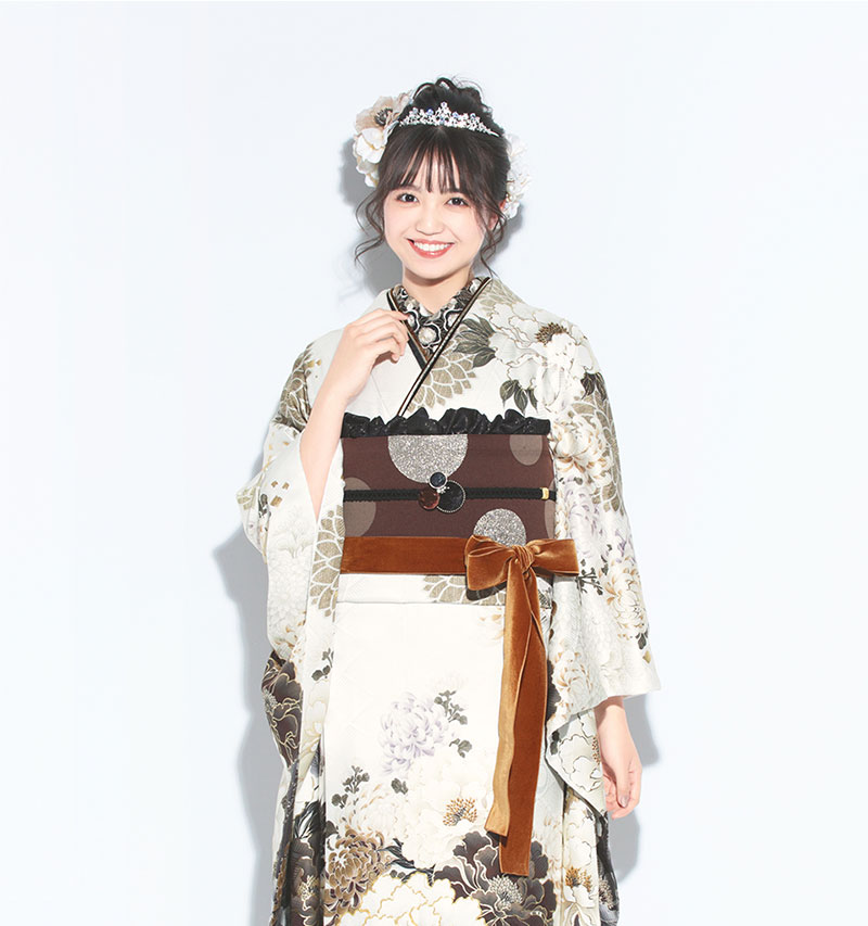 振袖 白クジャク(白)