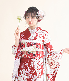 振袖 緋色の祝い(赤)