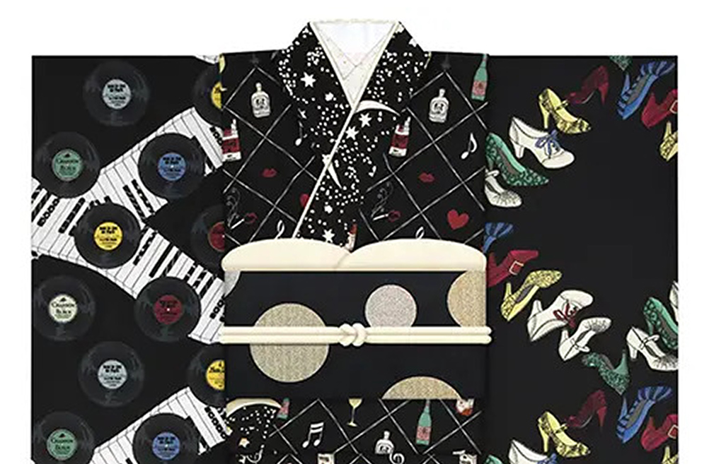 振袖 ラヴィアンローズ(黒)