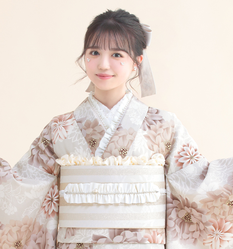 振袖 菊(ベージュ)