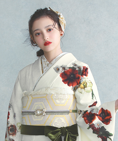 振袖 アネモネブーケ(オフ)