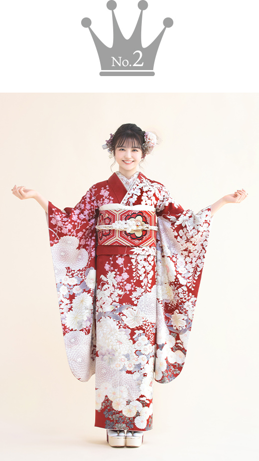 振袖 緋色の祝い(赤)