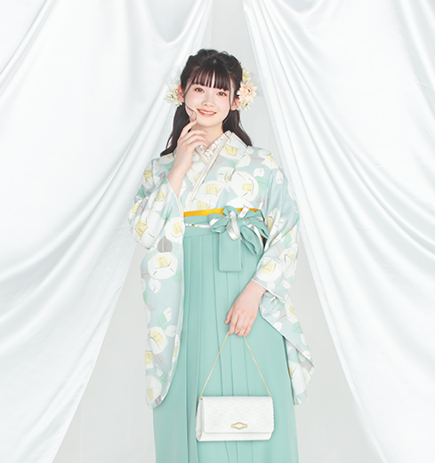 りんご椿(水色)