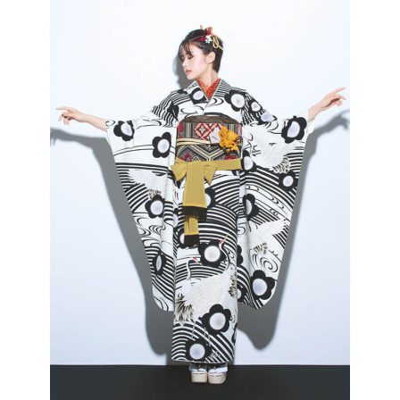 吉祥梅鶴・黒(1)