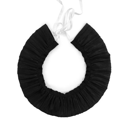 プリーツフリルしごき 黒 (3)