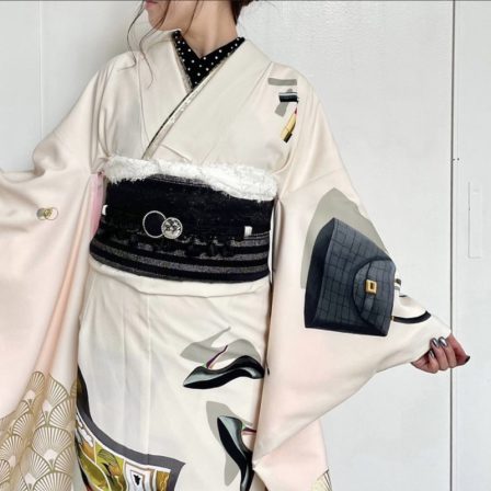 Coordinate(モールシフォンペイズリー 白×銀)