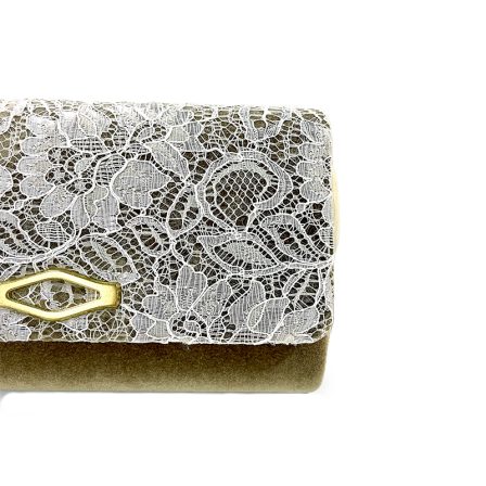 レースクラッチタッセル付き ベージュ(6)