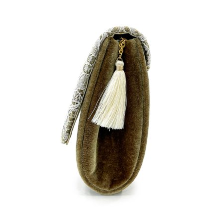 レースクラッチタッセル付き ベージュ(7)