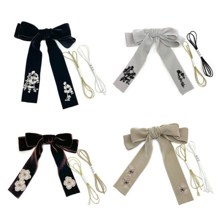 ベロアリボンクリップ