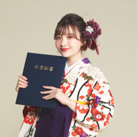 Coordinate(箔とコットンフラワー ワイン)