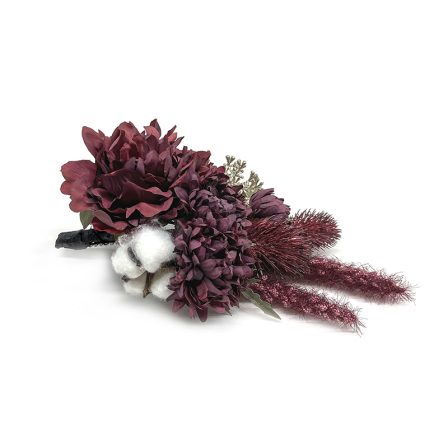 箔とコットンフラワー金箔×ワイン(2)