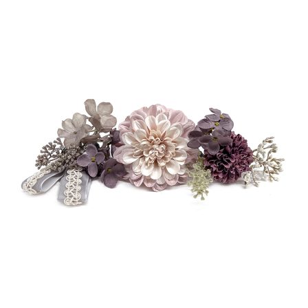 ピオニーとコードレース モーヴ (4)