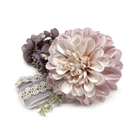 ピオニーとコードレース モーヴ (3)