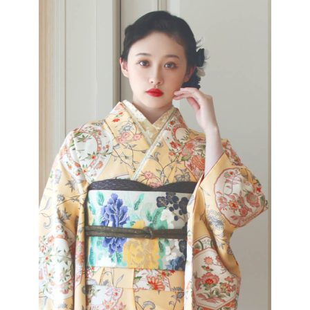 22OF-2 絵皿 卵色 (2)